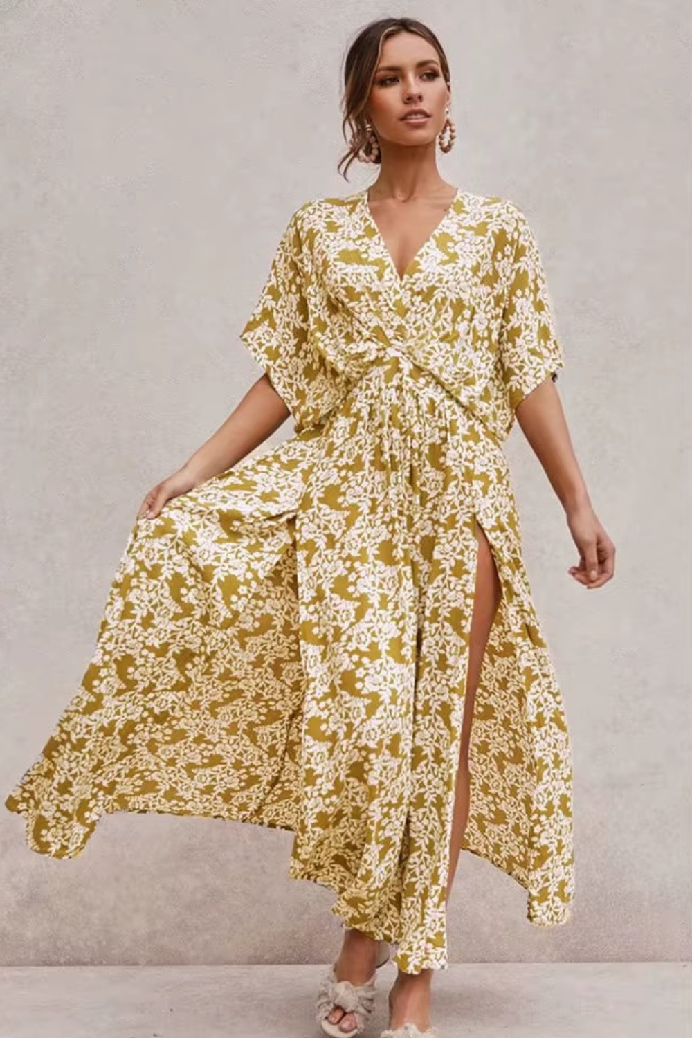 vestido longo, vestido longo floral, vestidos longos, vestidos com elastico, vestido solto, vestido longo evase, vestido floral, vestido acinturado, vestido elegante, vestido longo fresco, vestido longo