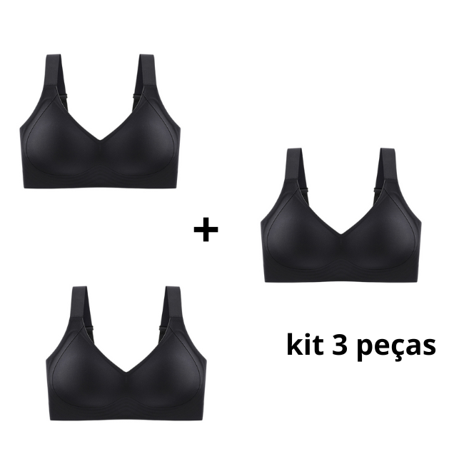 Sutiã Conforto Premium de Alta Sustentação - MaxPlus Kit