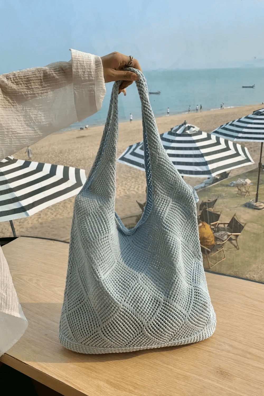 bolsas de crochê bolsa sacola bolsa saco bolsa praia bolsa mole bolsa feminina de praia bolsa de praia bolsa de crochê bolsa de croche fio de malha bolsa crochê