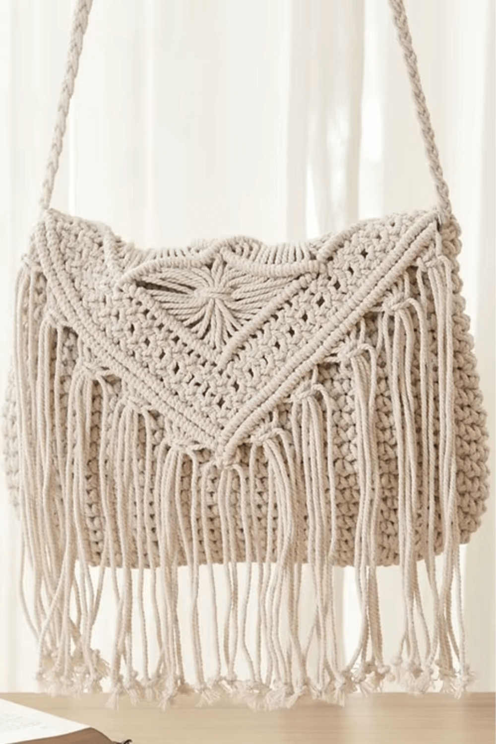 Bolsa Crossbody de Crochê , bolsas de croche, bolsa com franja, bolsa hipie, bolsa tricot, bolsa croche pequena, bolsa croche franja
