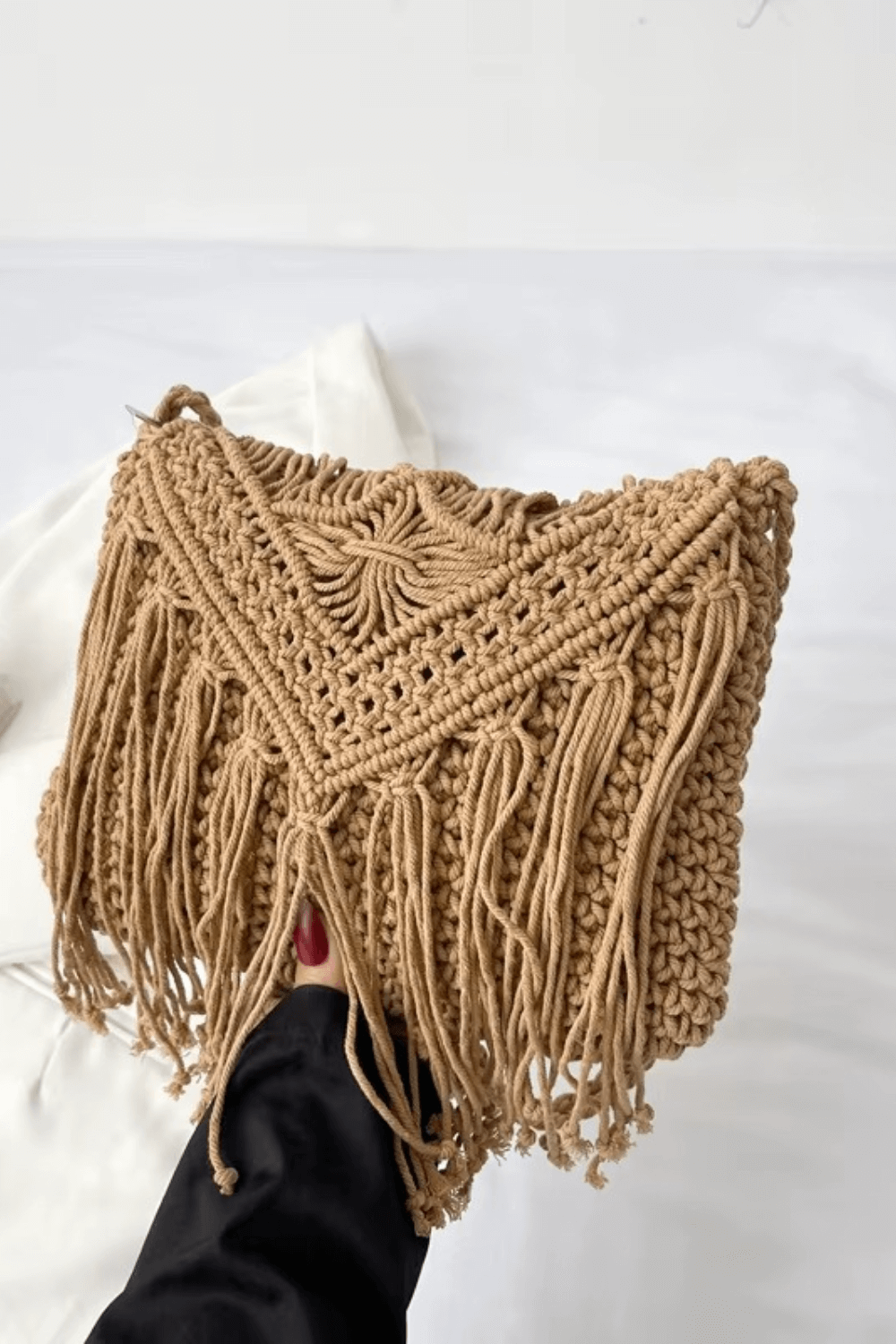 Bolsa Crossbody de Crochê , bolsas de croche, bolsa com franja, bolsa hipie, bolsa tricot, bolsa croche pequena, bolsa croche franja