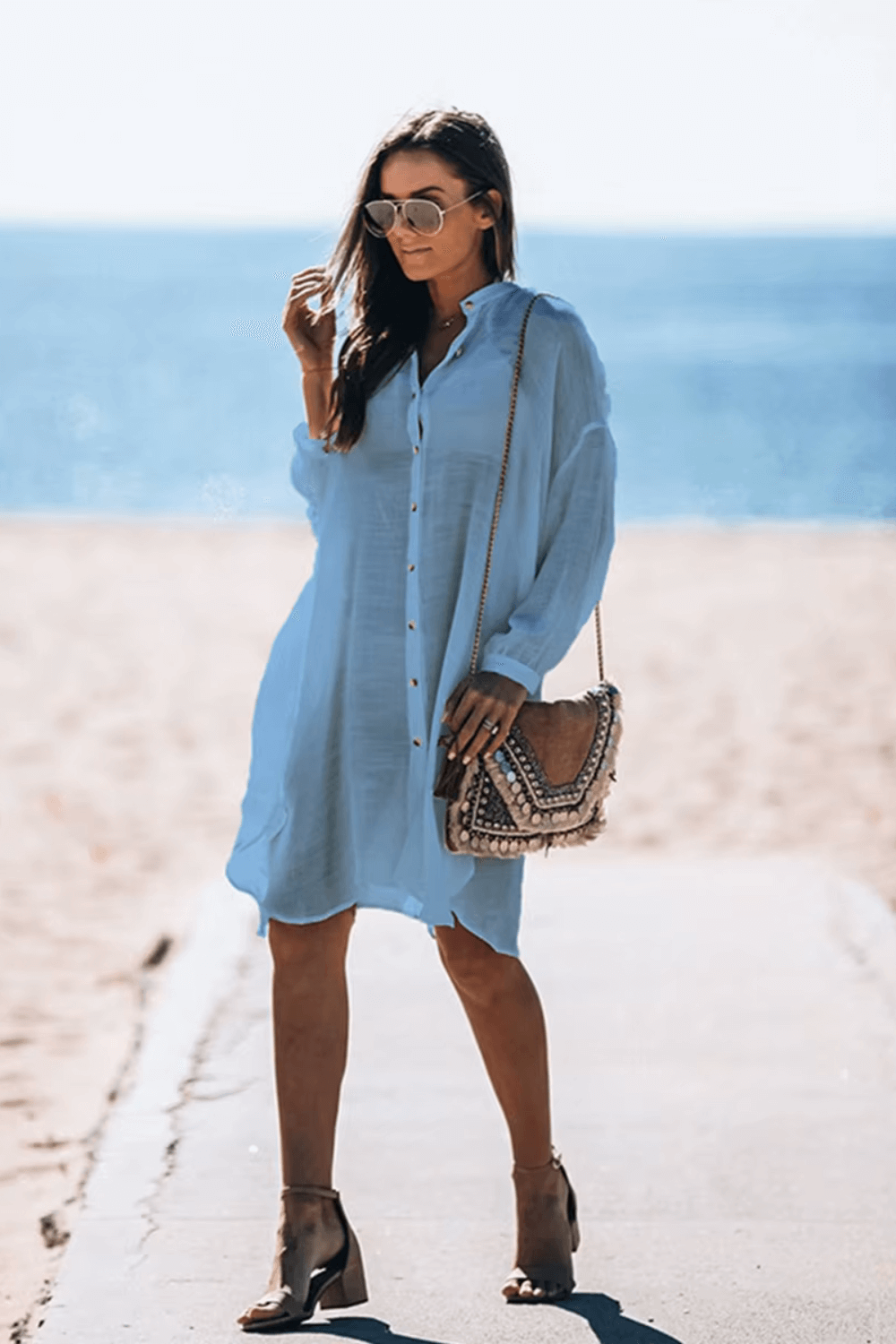 saída de praia chamise, chemise praia, saida de praia, saida de praia elegante, saida de praia longa, chemise, chemise de praia, chemise branca, chemise preta