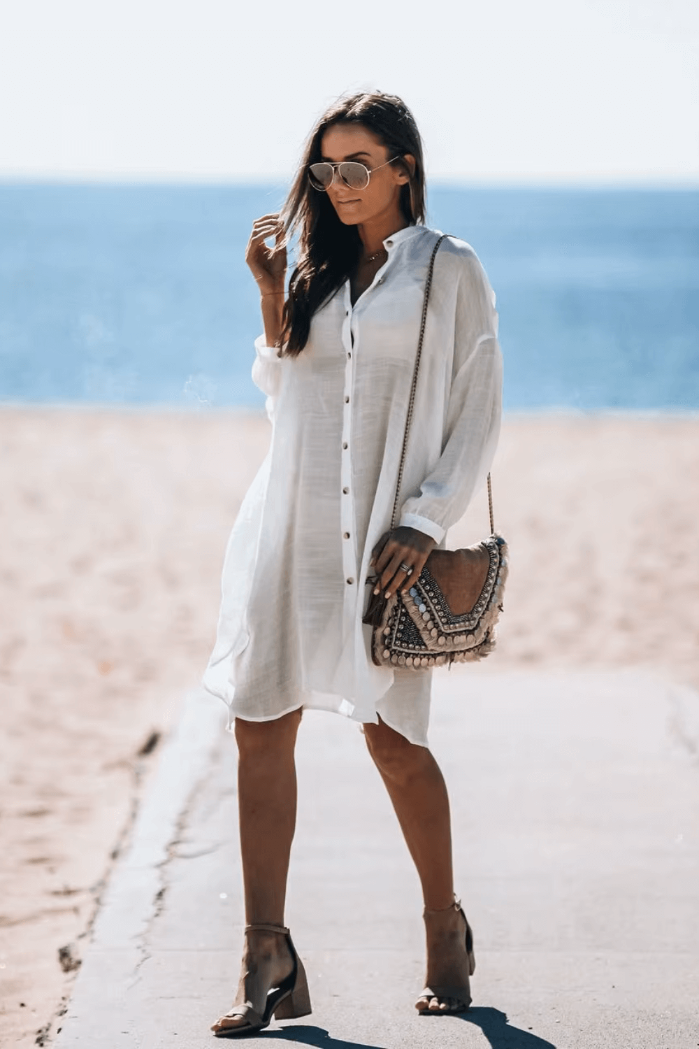 saída de praia chamise, chemise praia, saida de praia, saida de praia elegante, saida de praia longa, chemise, chemise de praia, chemise branca, chemise preta
