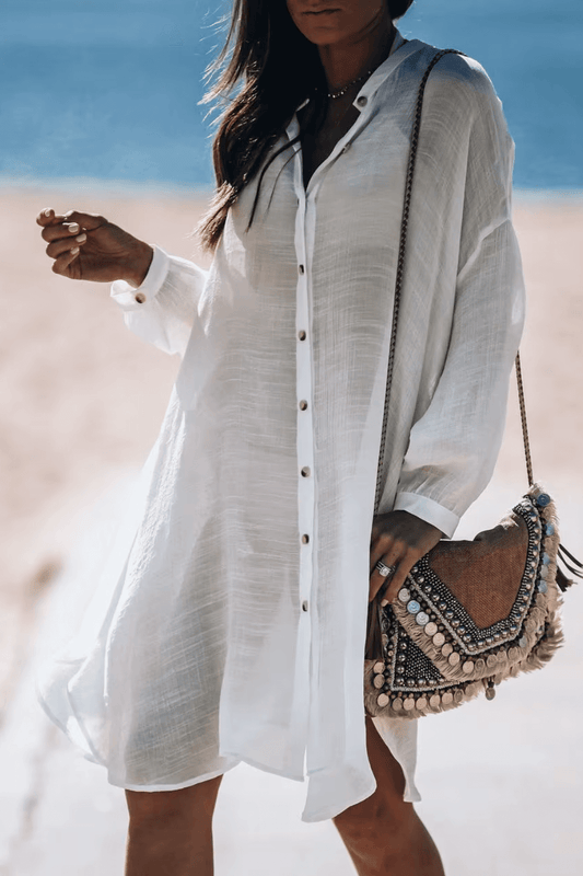 saída de praia chamise, chemise praia, saida de praia, saida de praia elegante, saida de praia longa, chemise, chemise de praia, chemise branca, chemise preta