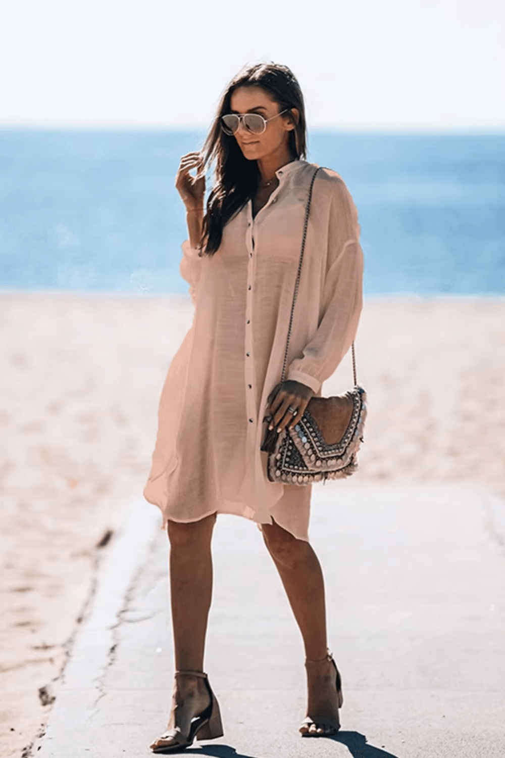 saída de praia chamise, chemise praia, saida de praia, saida de praia elegante, saida de praia longa, chemise, chemise de praia, chemise branca, chemise preta