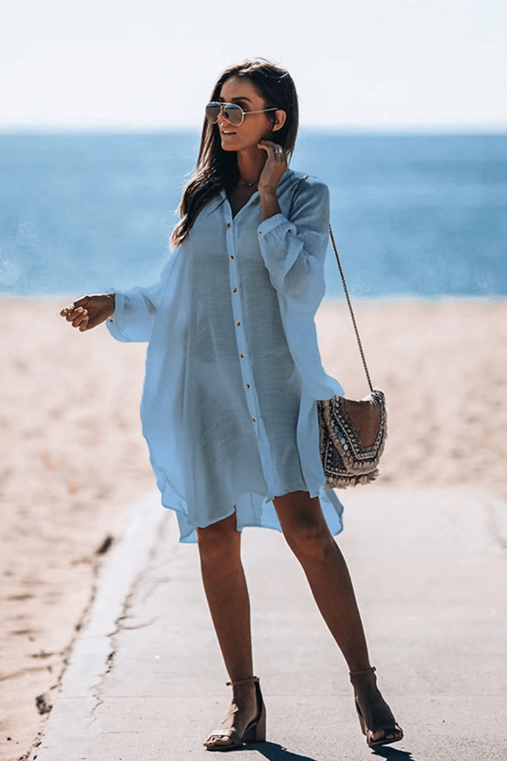 saída de praia chamise, chemise praia, saida de praia, saida de praia elegante, saida de praia longa, chemise, chemise de praia, chemise branca, chemise preta