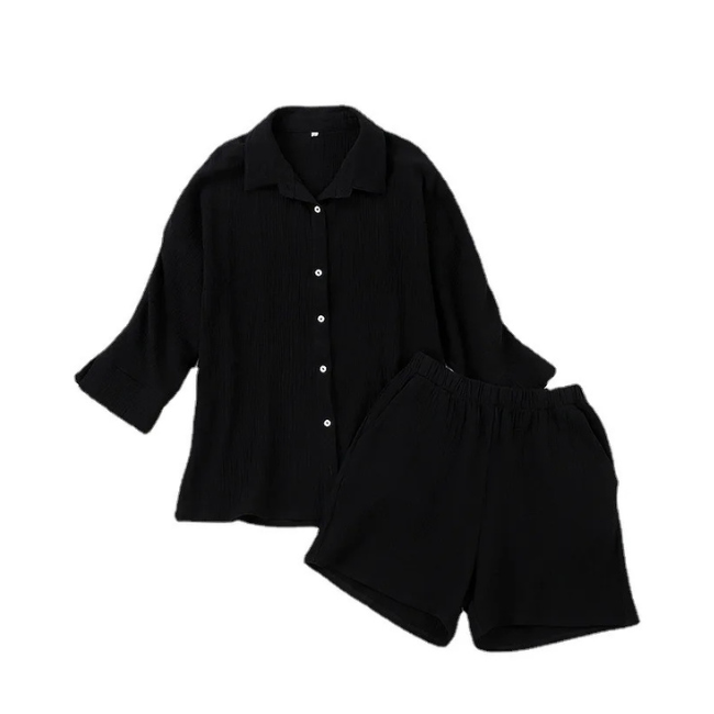 Conjunto de Algodão Crepe Linad