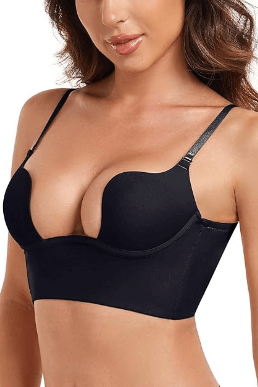 sutia decote profundo, sutia push up, sutia decote costas, sutia para usar com vestido de festa, sutia invisivel, baliloves