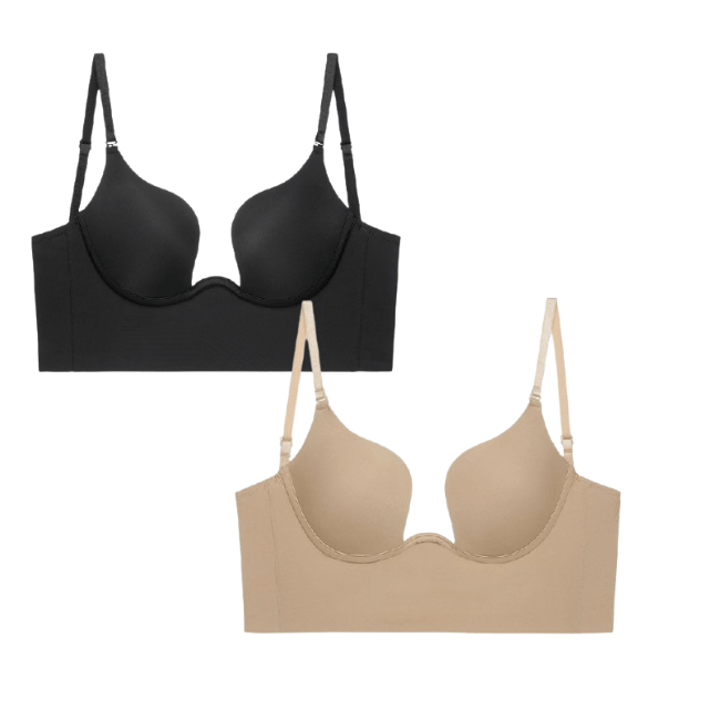 sutia decote profundo, sutia push up, sutia decote costas, sutia para usar com vestido de festa, sutia invisivel, baliloves, sutia multifuncional, sutia decota costas, sutia decote nas costas