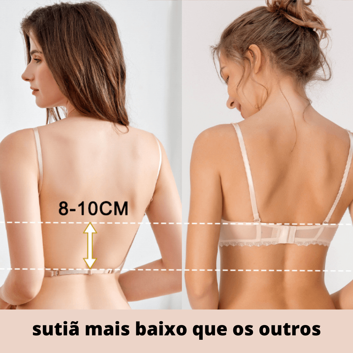 sutia decote profundo, sutia push up, sutia decote costas, sutia para usar com vestido de festa, sutia invisivel, baliloves