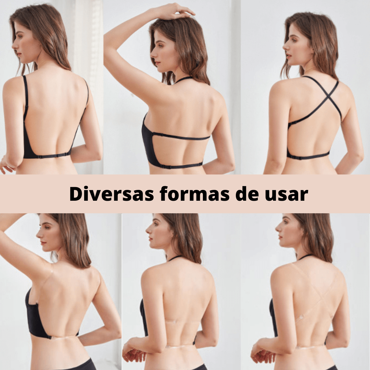 sutia decote profundo, sutia push up, sutia decote costas, sutia para usar com vestido de festa, sutia invisivel, baliloves