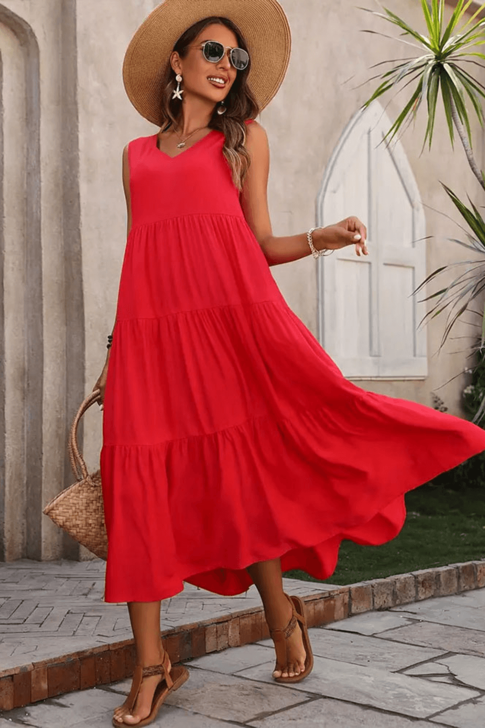 Feminino Casual Vestidos Para O Dia Sólido Ombro Buraco Feminino