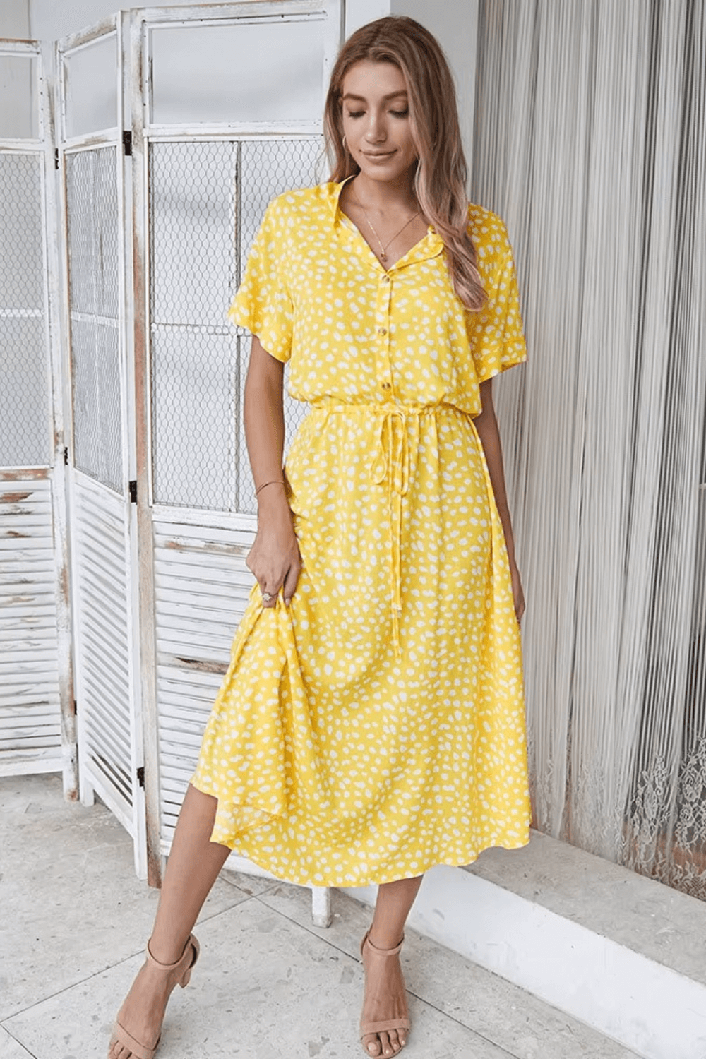 vestido midi, vestido floral, vestido boho, vestido com babado, vestido blogueira, vestido amarracao, vestidos, vestido com fenda, vestido praia, vestido soltinho