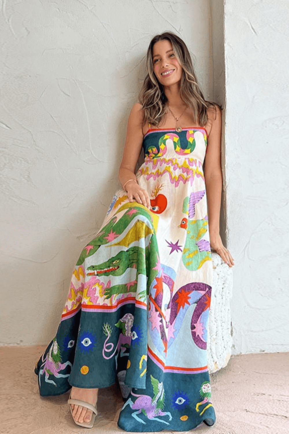 vestido longo, vestido longo floral, vestidos longos, vestidos com elastico, vestido solto, vestido longo evase
