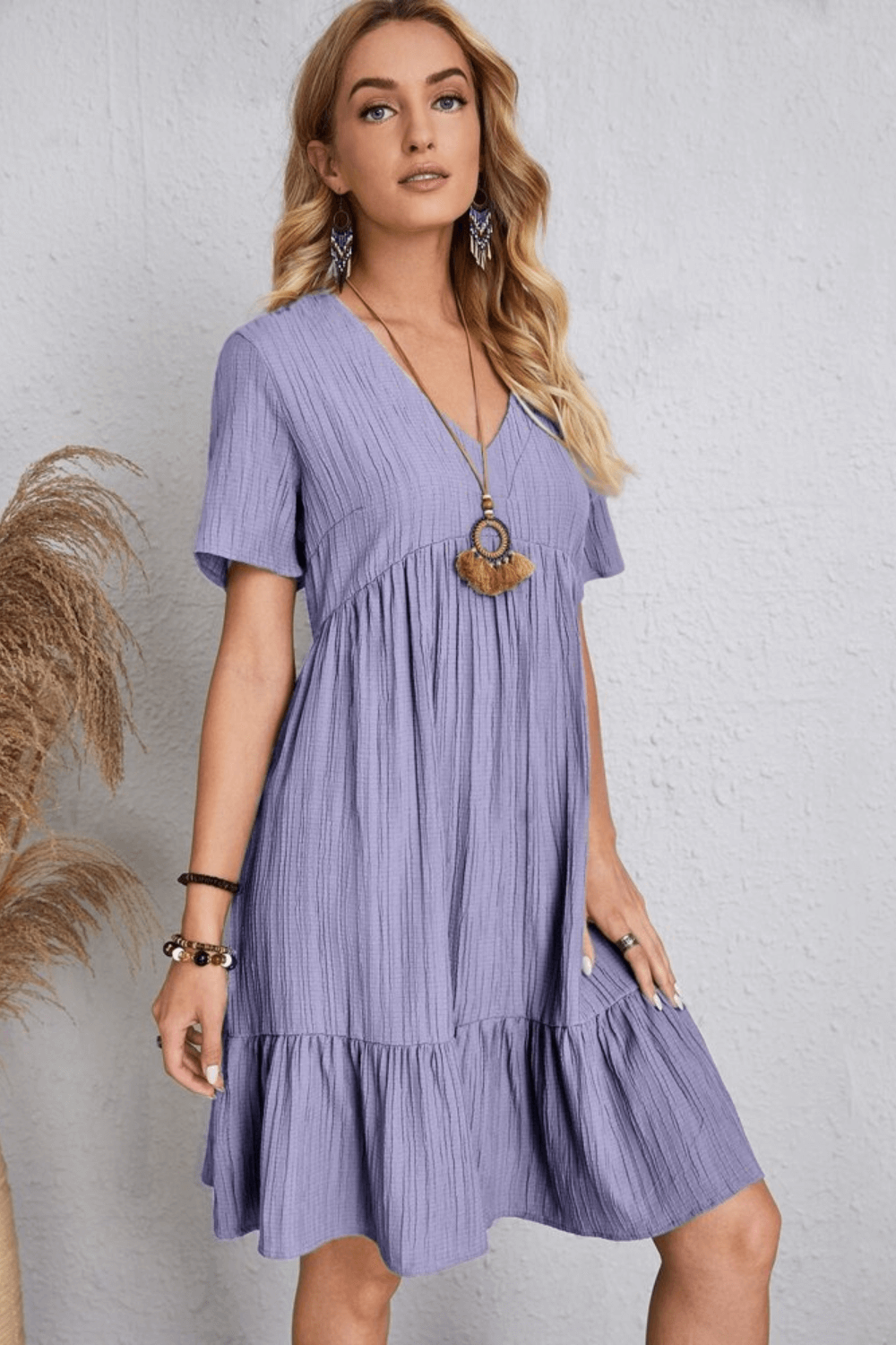 vestido curto, vestido soltinho, vestido vintage, vestido com manga curta, vestido com babado, vestidos, vestidos curtos, vestidos baliloves