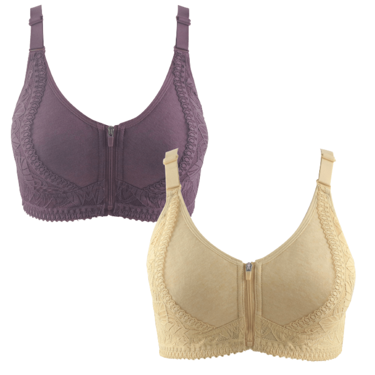 Sutiã de Renda e Algodão Plus Size - Soft Conforto