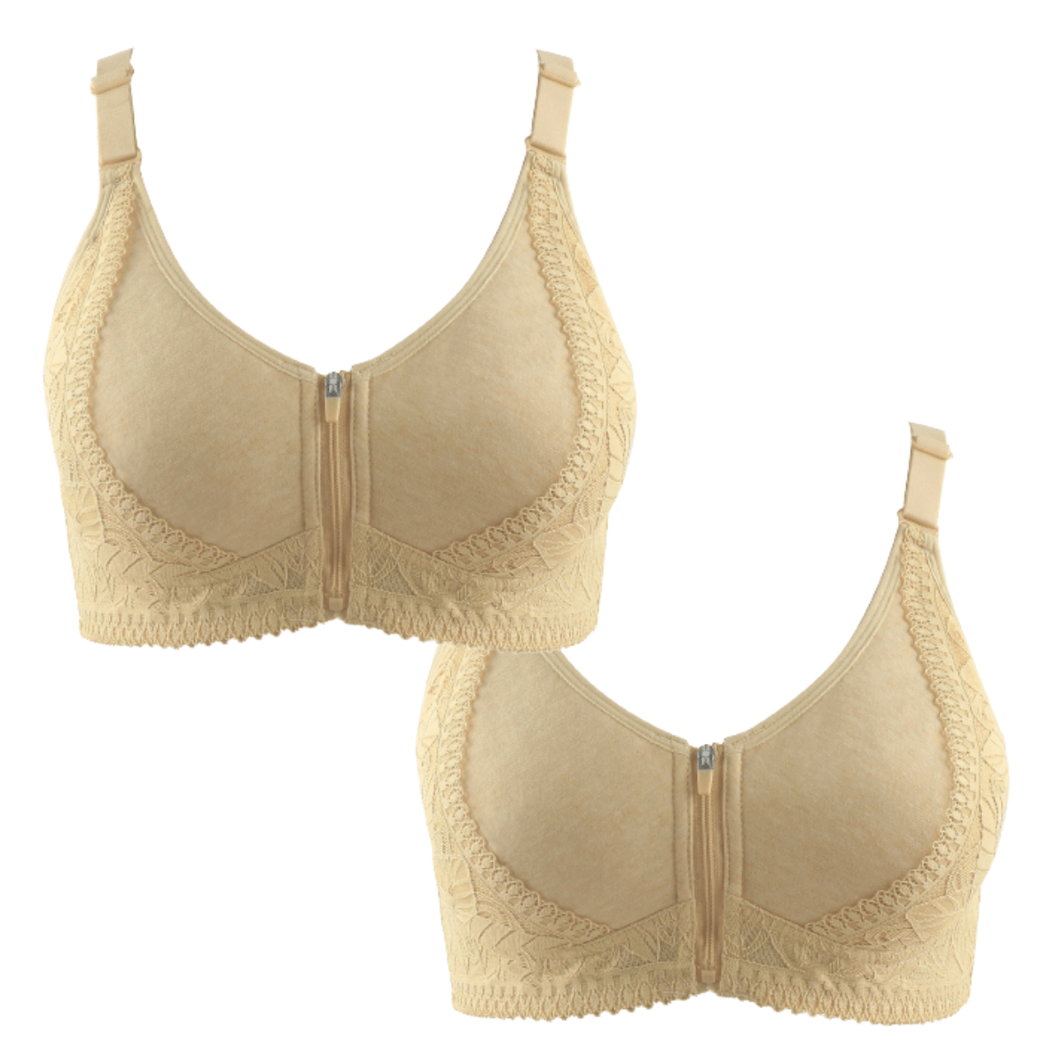 Sutiã de Renda e Algodão Plus Size - Soft Conforto