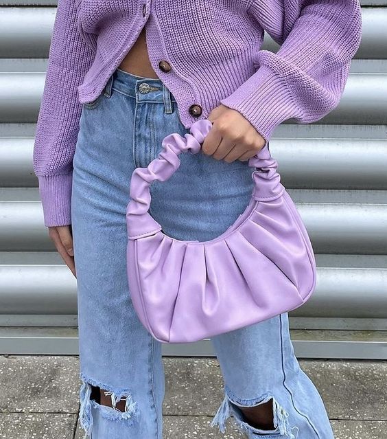 Bolsa Feminina Plissada