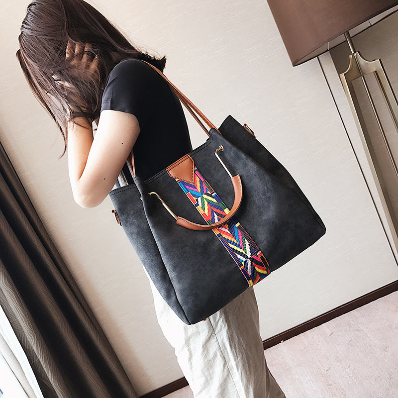 Bolsa Feminina Alça Colorida Étnica