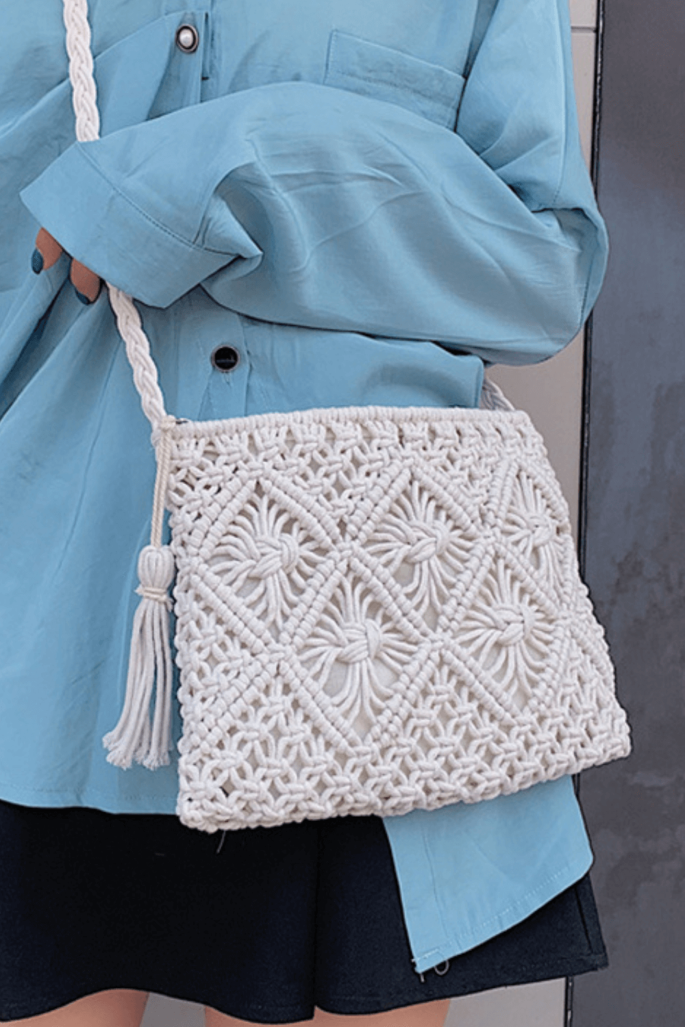 Bolsa Crossbody de Crochê, bolsas de croche, bolsa crochet