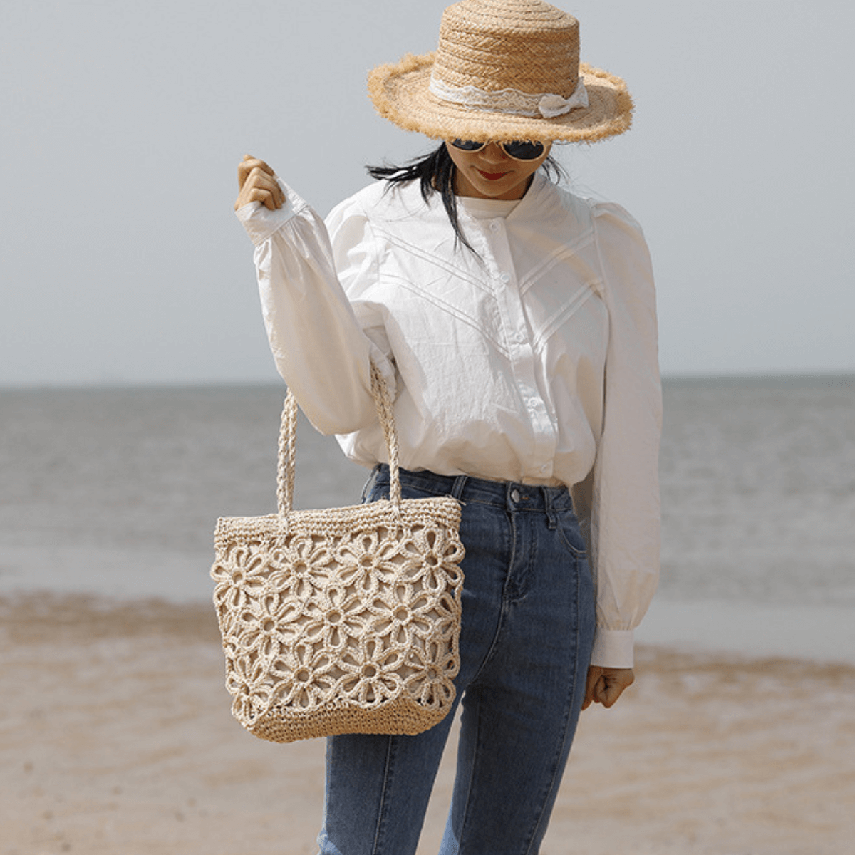 bolsa de croche, bolsa de praia, bolsas chochet, bolsa de palha