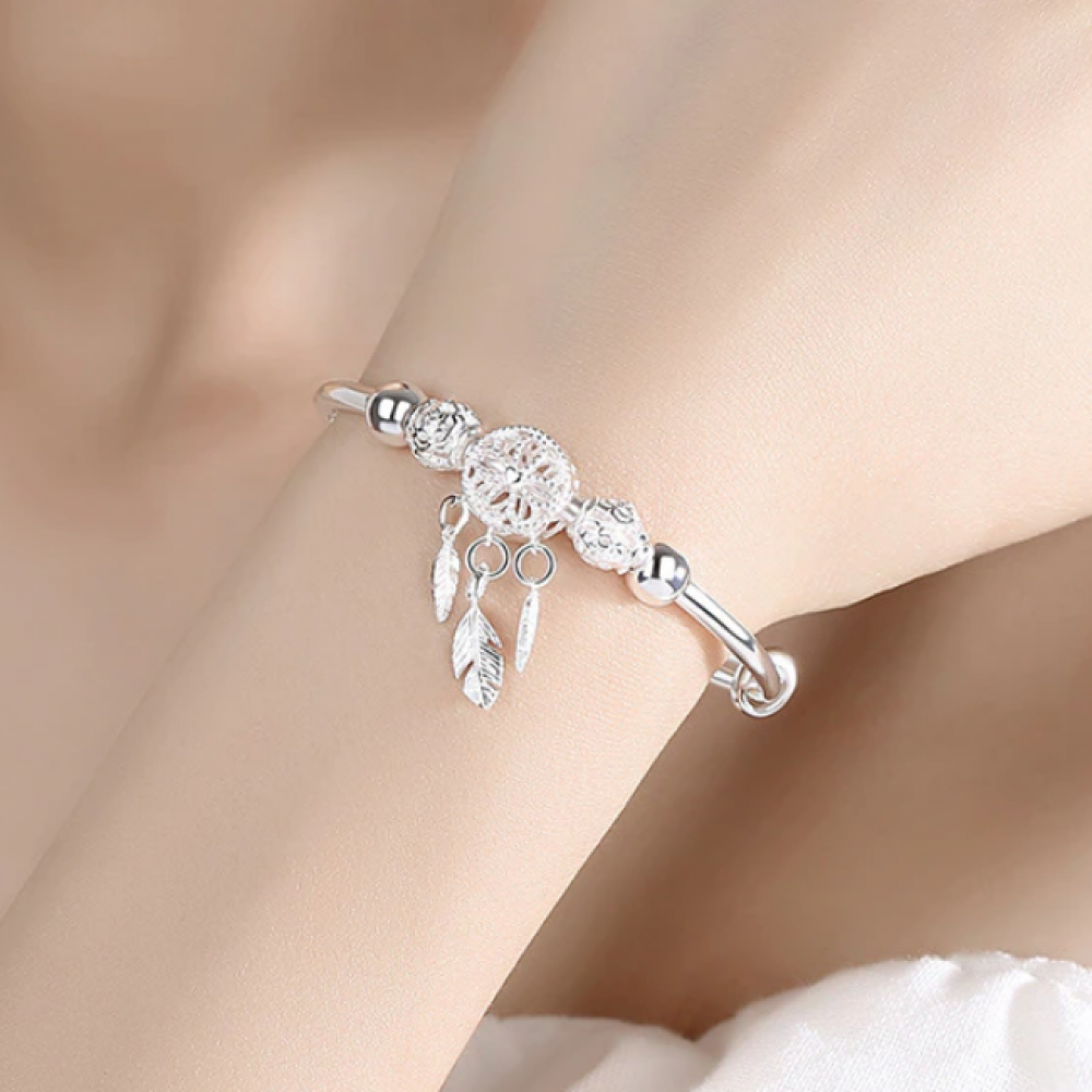 Bracelete Feminino Prata 925 - Filtro dos Sonhos