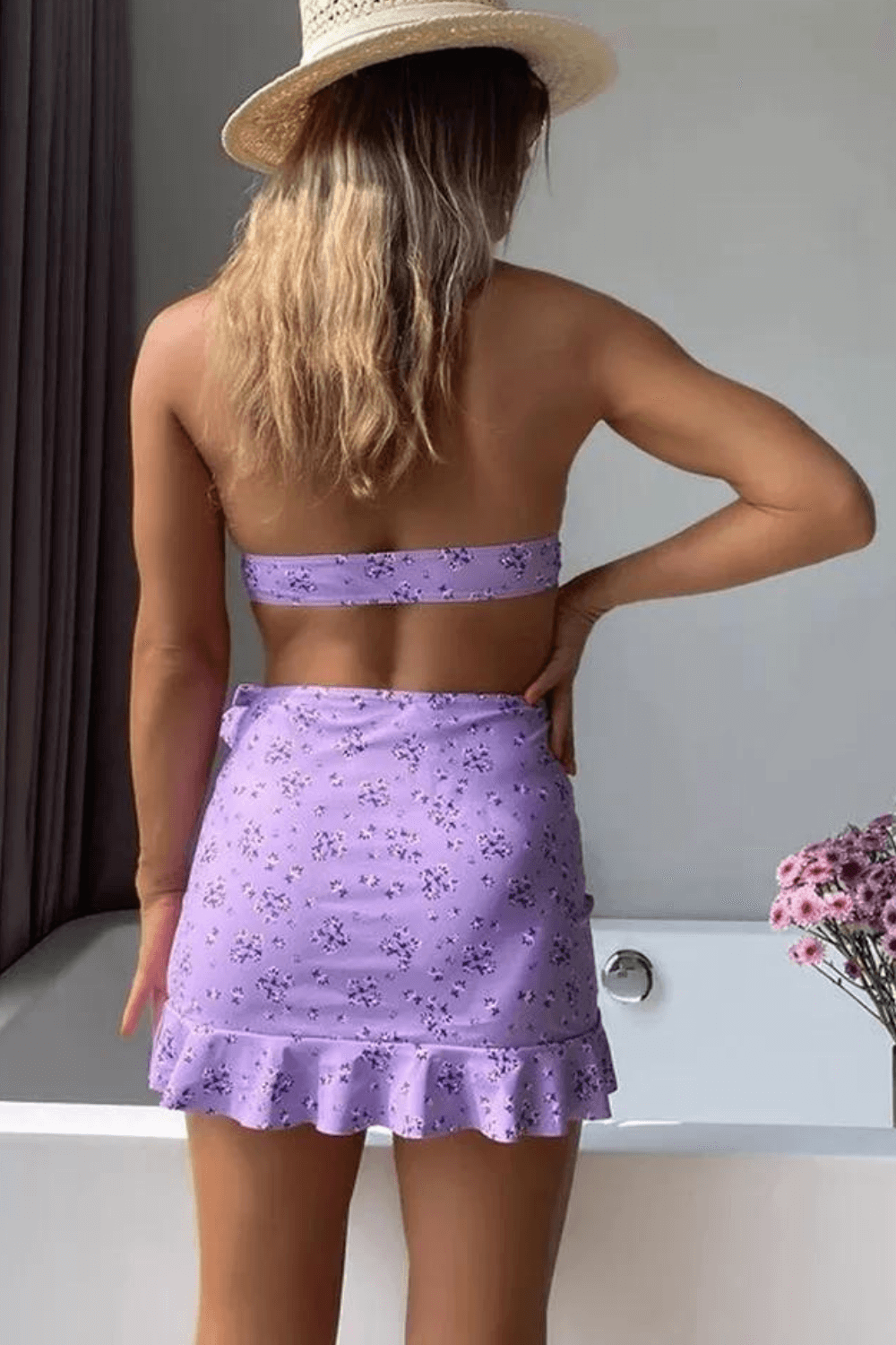 biquini, biquini floral, biquini com florzinha, biquini com saida, buiquini com saia, conjunto biquini, baliloves