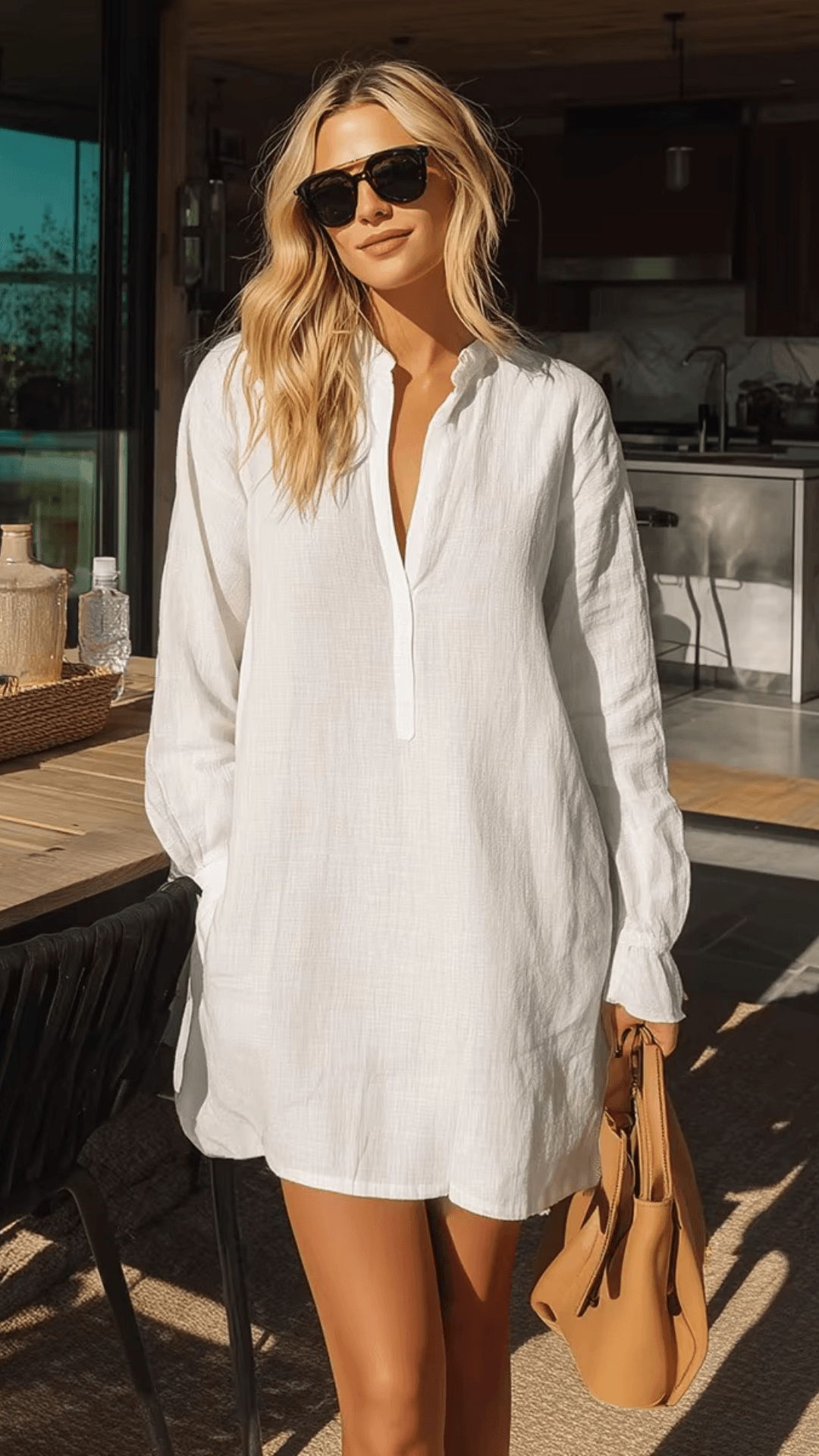 saída de praia chamise, chemise praia, saida de praia, saida de praia elegante, saida de praia longa, chemise, chemise de praia, chemise branca, chemise preta