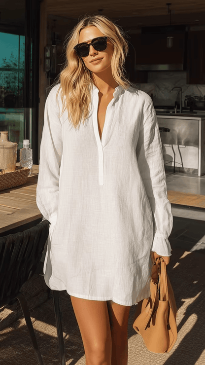 saída de praia chamise, chemise praia, saida de praia, saida de praia elegante, saida de praia longa, chemise, chemise de praia, chemise branca, chemise preta