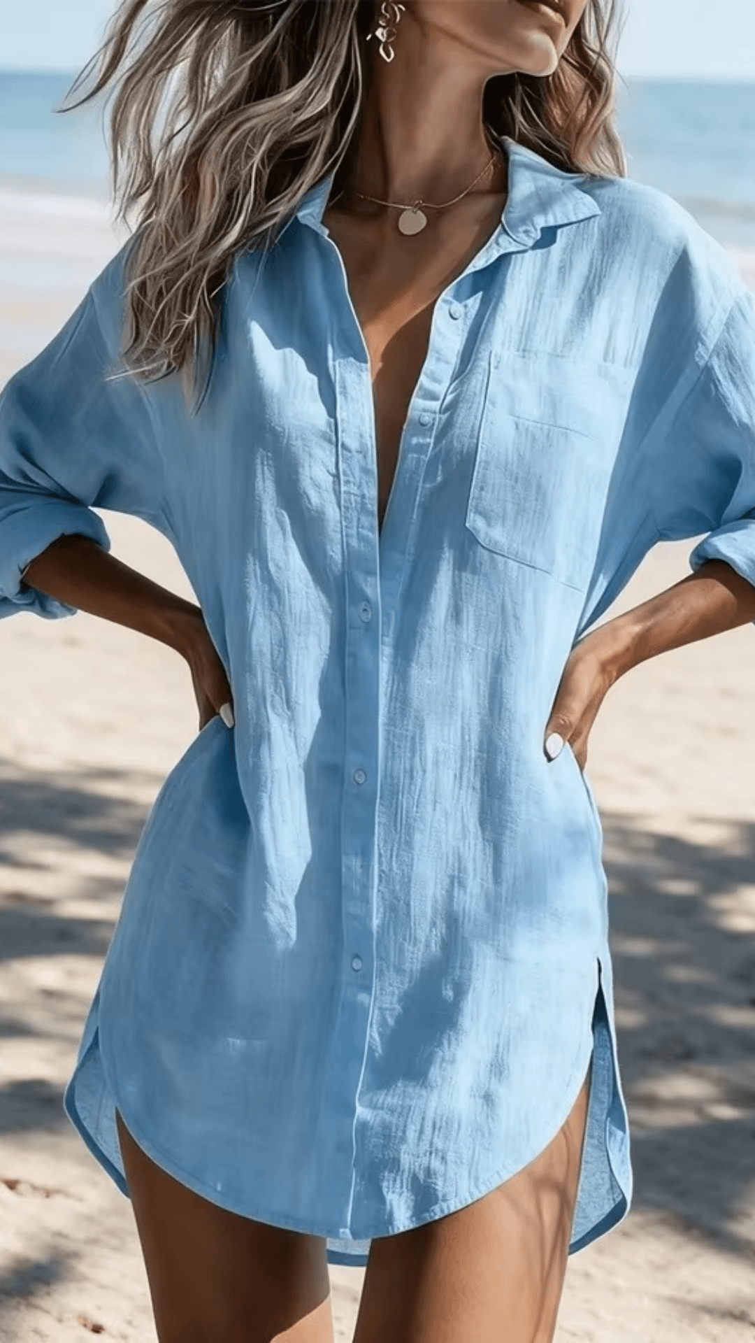 saída de praia chamise, chemise praia, saida de praia, saida de praia elegante, saida de praia longa