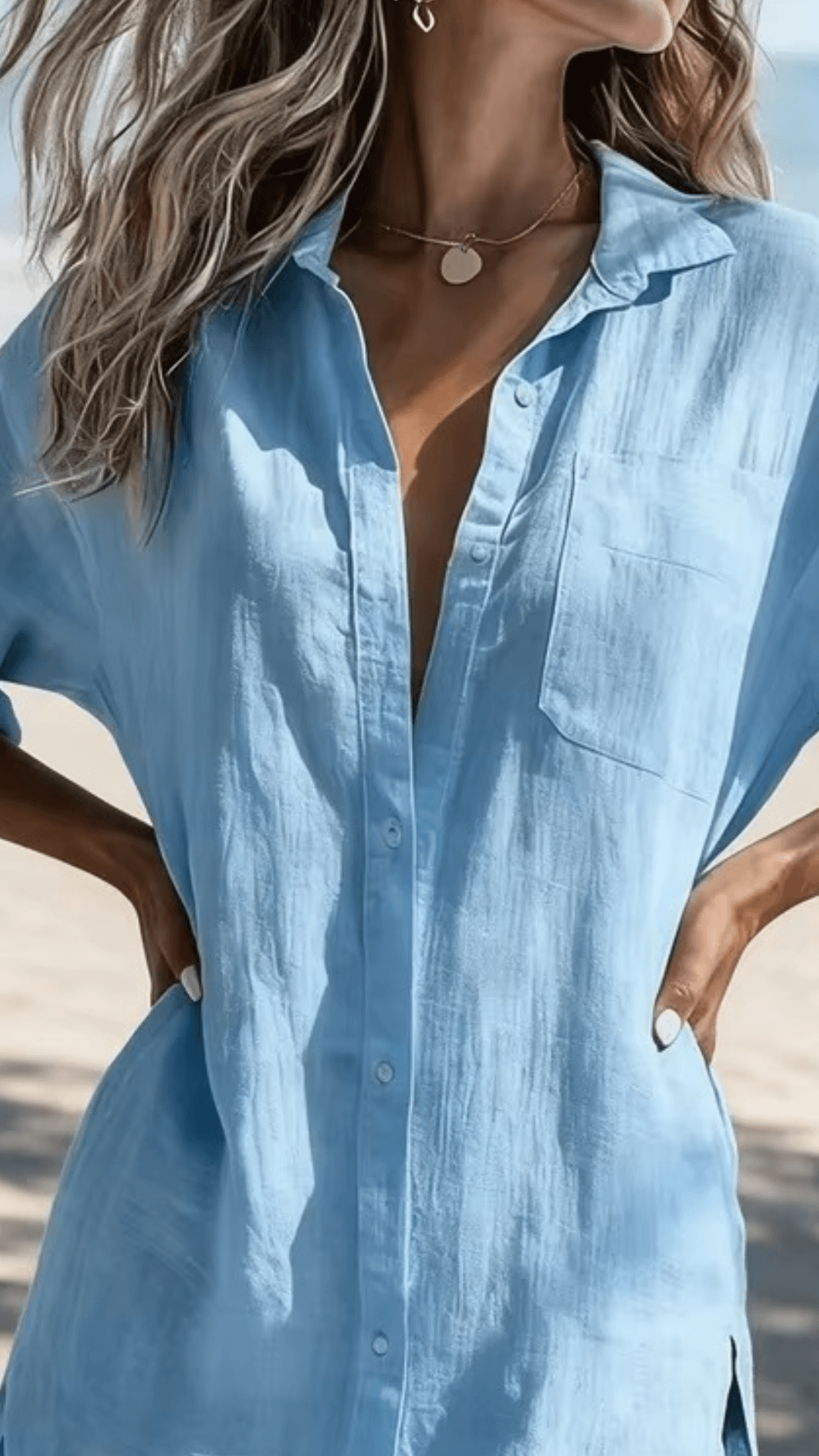 saída de praia chamise, chemise praia, saida de praia, saida de praia elegante, saida de praia longa