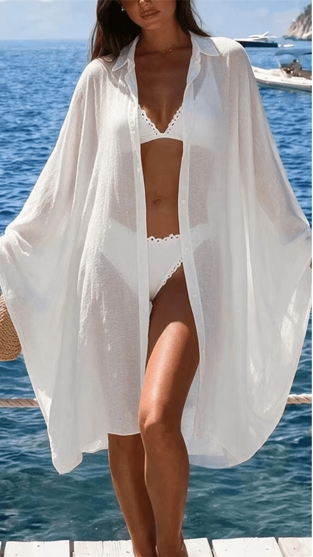 saída de praia chamise, chemise praia, saida de praia, saida de praia elegante, saida de praia longa, chemise, chemise de praia, chemise branca, chemise preta