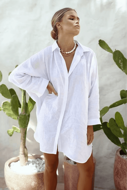 saída de praia chamise, chemise praia, saida de praia, saida de praia elegante, saida de praia longa, chemise, chemise de praia, chemise branca, chemise preta