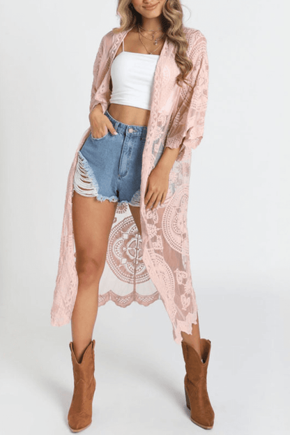 Kimono Feminino - Renda Vintage