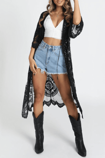 Kimono Feminino - Renda Vintage