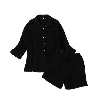 Conjunto de Algodão Crepe Linad