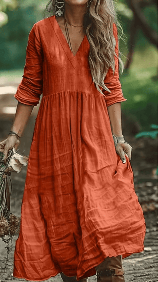 Vestido longo de inverno, vestido manga longa, vestido lingo , vestido longo soltinho, vestido longo manga longa, vestido boemio inverno, vestido boho, vestido solto, vestido babado inverno, baliloves