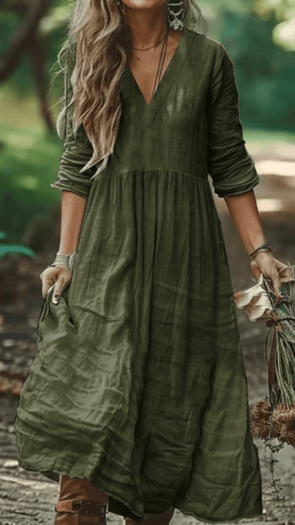 Vestido longo de inverno, vestido manga longa, vestido lingo , vestido longo soltinho, vestido longo manga longa, vestido boemio inverno, vestido boho, vestido solto, vestido babado inverno, baliloves