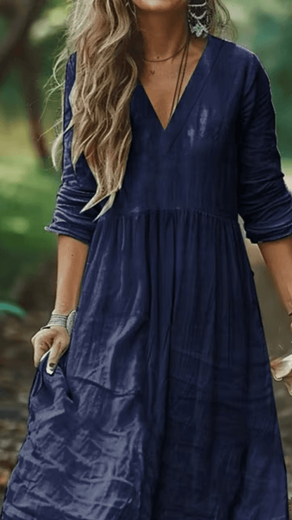 Vestido longo de inverno, vestido manga longa, vestido lingo , vestido longo soltinho, vestido longo manga longa, vestido boemio inverno, vestido boho, vestido solto, vestido babado inverno, baliloves