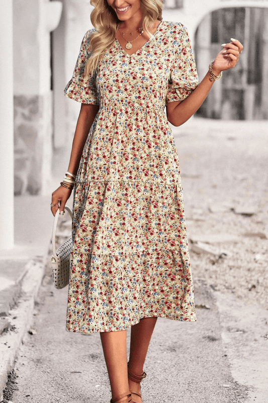 vestido midi, vestido floral, vestido boho, vestido com babado, vestido blogueira, vestido amarracao, vestidos, vestido com fenda, vestido praia, vestido soltinho