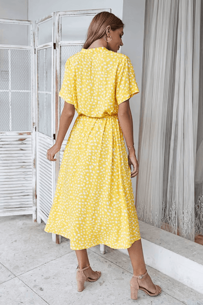 vestido midi, vestido floral, vestido boho, vestido com babado, vestido blogueira, vestido amarracao, vestidos, vestido com fenda, vestido praia, vestido soltinho