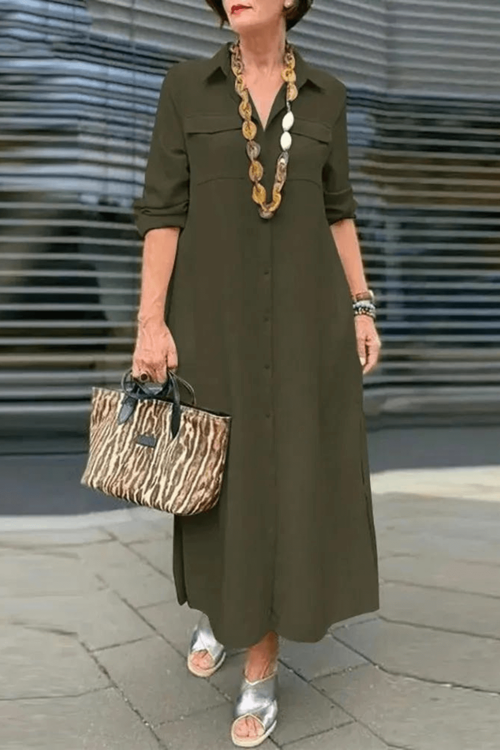 Vestido de Inverno Longo - Senhora Senhorita