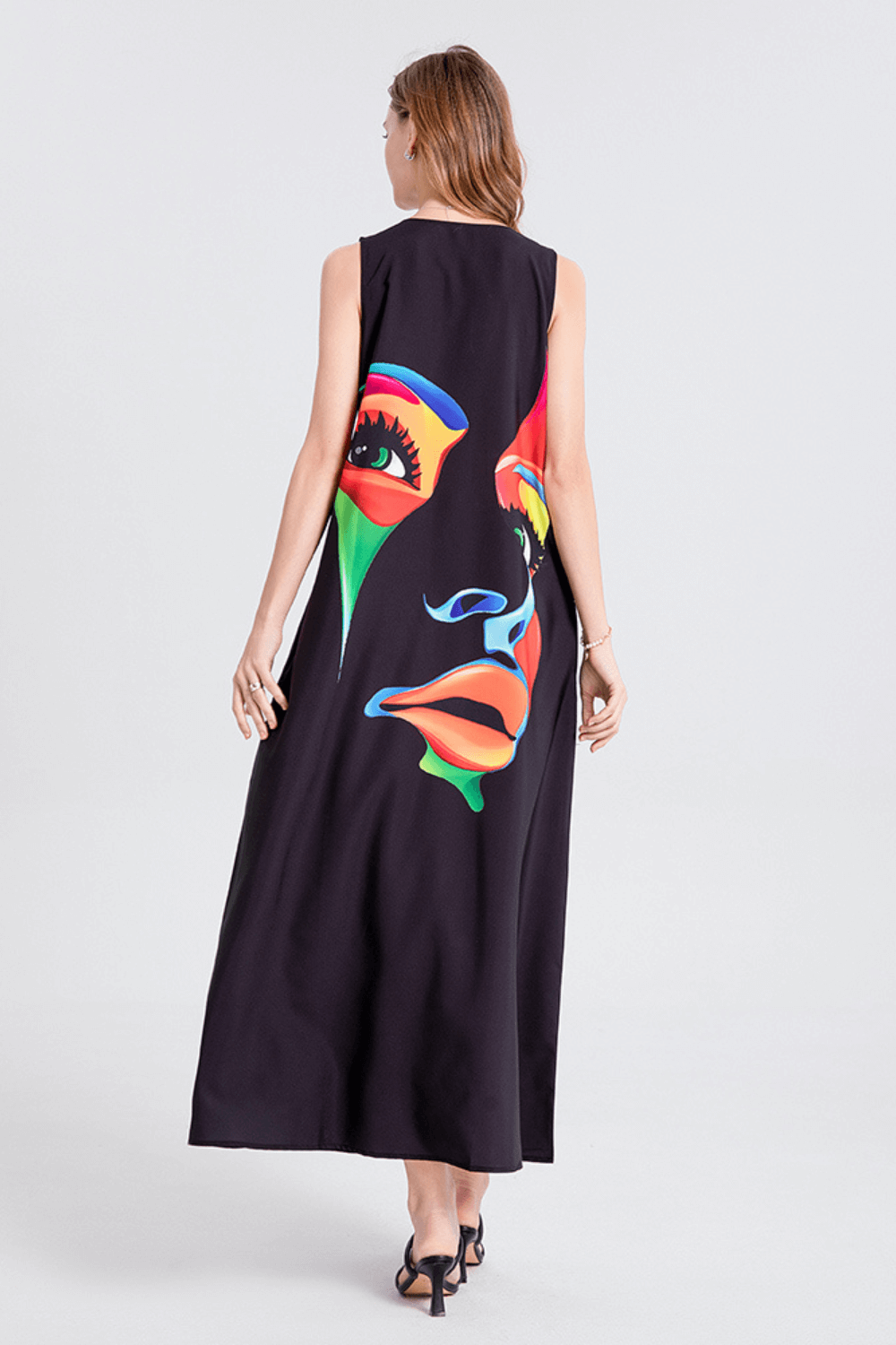 vestido longo, vestido casual, vestidos, vestido longo estampado, baliloves, vestidos da moda