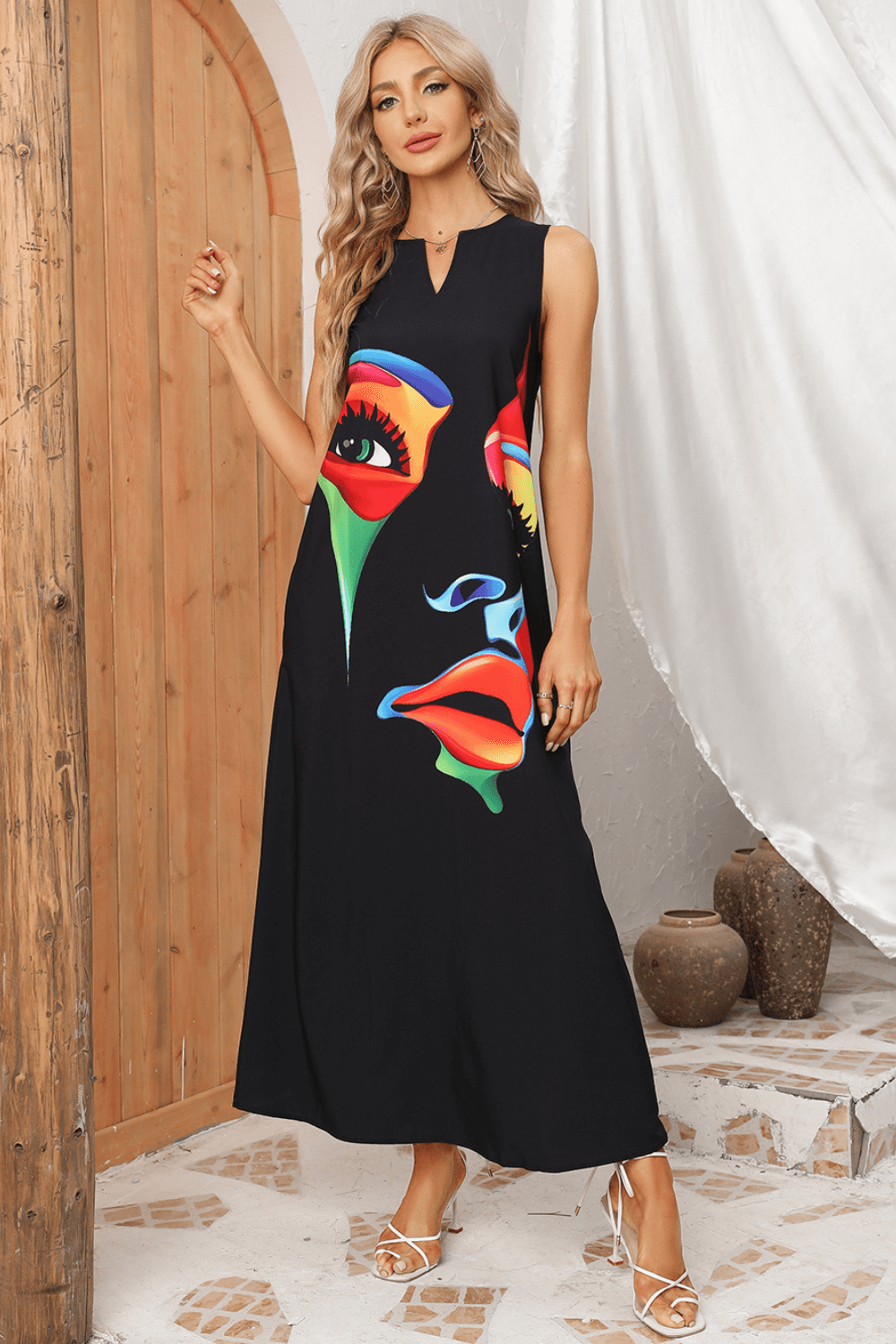 vestido longo, vestido casual, vestidos, vestido longo estampado, baliloves, vestidos da moda