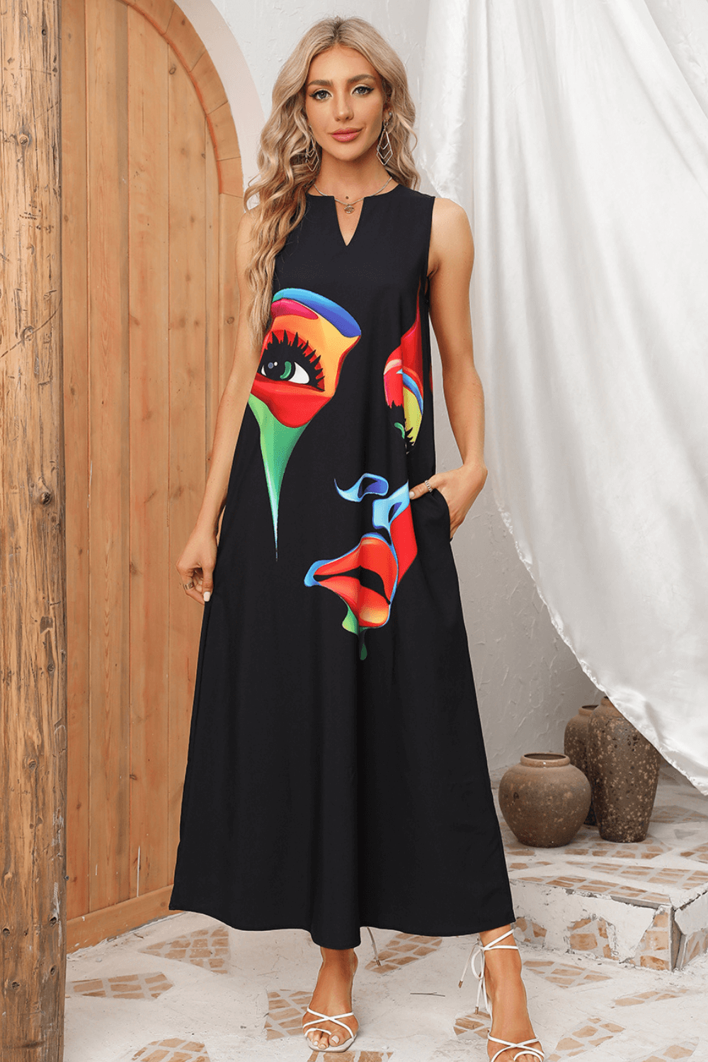 vestido longo, vestido casual, vestidos, vestido longo estampado, baliloves, vestidos da moda