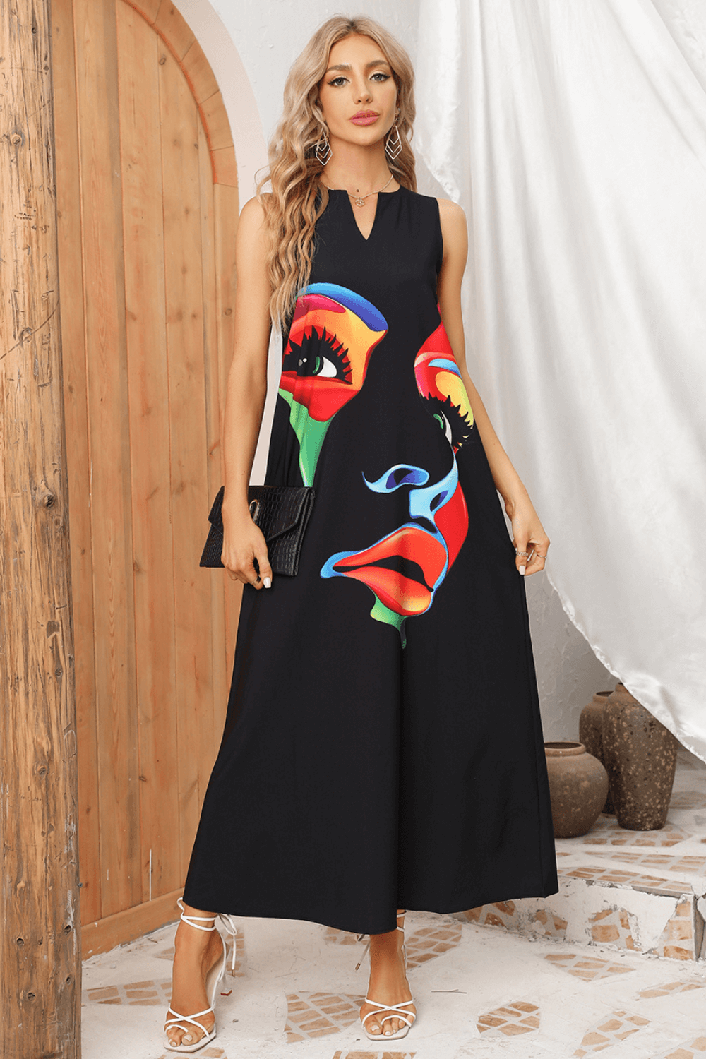 vestido longo, vestido casual, vestidos, vestido longo estampado, baliloves, vestidos da moda
