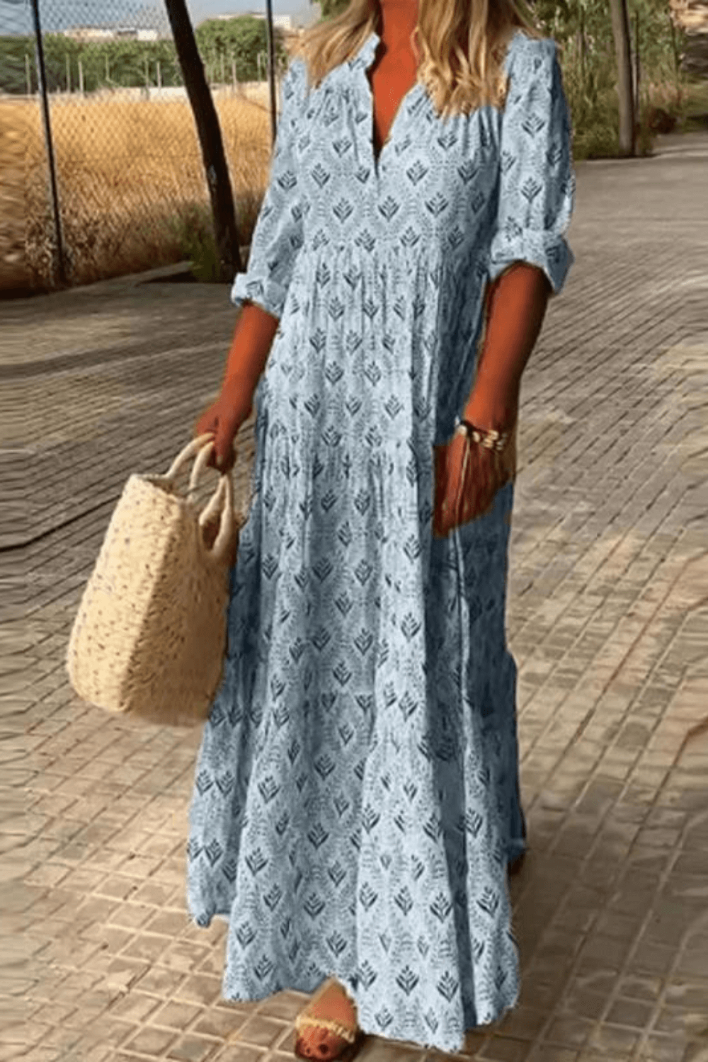 vestido longo, vestido estampado, vestido estampa geometrica, vestido soltinho, vestido com manga, vestido soltinho, vestido solto longo, vestido longo casual, vestido longo solto, vestido longo confortavel, vestido longo floral, vestido longo maxo, vestido maxi, vestido maxi floral, vestido, longo com babado, baliloves, vestido inverno, vestido elegante