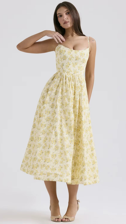 Vestido Midi Floral Helena