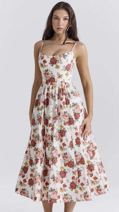 Vestido Midi Floral Helena