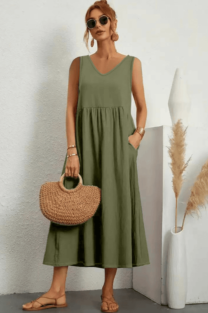 vestido soltinho, vestido midi, vestido isenhora, vestido folgadinho, vestido com bolso, vestido vintage, vestido classico., vestidos baliloves